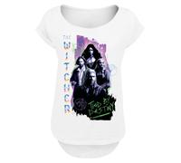 F4NT4STIC T-shirt 'The Witcher Tied By Destiny Netflix TV Series' mélange de couleurs / blanc, Taille S