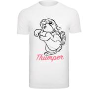 F4NT4STIC T-Shirt 'Thumper Line Drawing' rose / noir / blanc, Taille XS