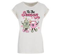 F4NT4STIC T-shirt 'Tis The Season Christmas Tree Cocoa' sable / mélange de couleurs, Taille XXXL