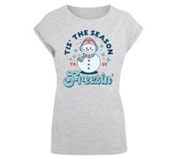 F4NT4STIC T-shirt 'Tis The Season to Be Freezin' gris / mélange de couleurs, Taille S