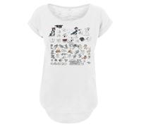 F4NT4STIC T-shirt 'Tom And Jerry Cartoon Dept' jaune / rose / noir / blanc, Taille 5XL