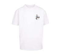 F4NT4STIC T-Shirt 'Tom And Jerry Frankenstein Tom' bleu marine / rouge pastel / noir / blanc cassé, Taille XS