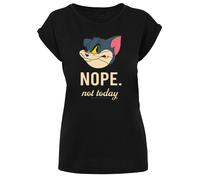 F4NT4STIC T-shirt 'Tom and Jerry TV Serie Nope Not Today' jaune / abricot / rose / noir, Taille XXL