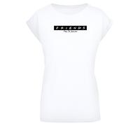 F4NT4STIC T-shirt 'TV Serie Friends' bleu / jaune / noir / blanc, Taille XL