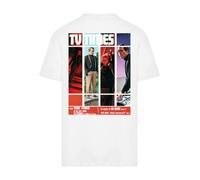 F4NT4STIC T-Shirt 'TV Times Patrick McGoohan The Prisoner 1967 Cover' mélange de couleurs / blanc, Taille 4XL