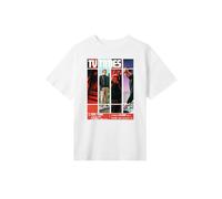 F4NT4STIC T-shirt 'TV Times Patrick McGoohan The Prisoner 1967 Cover' mélange de couleurs / blanc, Taille XS