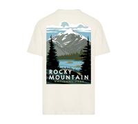 F4NT4STIC T-Shirt 'US National Parks Rocky Mountain National Park' crème / mélange de couleurs, Taille XXL