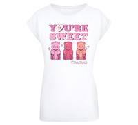 F4NT4STIC T-shirt 'Valentinstag You're Sweet Gummy Bears' mélange de couleurs / blanc, Taille 4XL