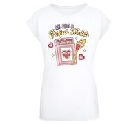 F4NT4STIC T-shirt 'We Are A Perfect Match Love' jaune / lavande / rose / blanc, Taille 5XL