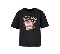 F4NT4STIC T-shirt 'We Are A Perfect Match Love' jaune / lilas / rose / noir, Taille XL