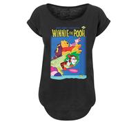 F4NT4STIC T-shirt 'Winnie The Pooh' bleu foncé / miel / vert clair / noir, Taille S