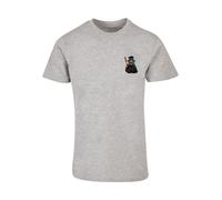 F4NT4STIC T-Shirt 'Wizard Cat' gris / mélange de couleurs, Taille XS