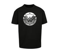 F4NT4STIC T-Shirt 'Wonder Woman' noir / blanc, Taille S