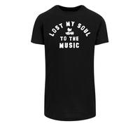 F4NT4STIC T-Shirt 'Woodstock Lost My Soul' noir / blanc, Taille XL