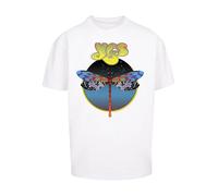 F4NT4STIC T-Shirt 'YES Dragonfly Tour V1' bleu roi / citron vert / gris foncé / blanc, Taille 4XL