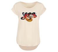 F4NT4STIC T-shirt 'Yes Ra Logo' beige / orange / rouge / noir, Taille L