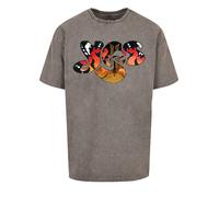 F4NT4STIC T-Shirt 'Yes Ra Logo' gris chiné / mélange de couleurs, Taille L