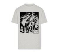 F4NT4STIC T-Shirt 'Zorro Mark Of Zorro Comic Strip Art' gris / noir, Taille XXXL