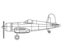 F4u-4 Corsair(pre-painted) - 1:350e - Trumpeter G