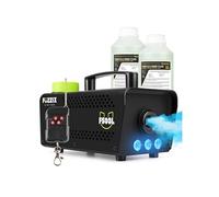 F503L Pack Machine à Fumée 500 Watts avec 3 LEDs RGB - 2L de Liquide - Facile à transporter, Puissante et Compacte