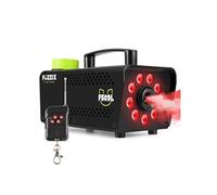 F509L Machine à Fumée 500 Watts avec 9 LEDs RGB - Noir, Facile à transporter, Puissante et Compacte