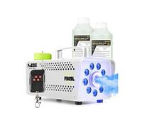 F509LW Pack Machine à Fumée 500 Watts avec 3 LEDs RGB - Blanc, 2L de Liquide, Facile à transporter, Puissante et Compacte