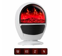 F50D 2in1 Poêle Cheminée Électrique & Heizlüfer 1300W Chauffage Flamme Céramique