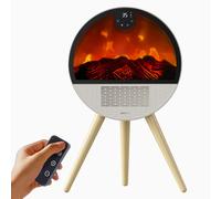 F52D 2000W Poêle Cheminée Électrique Chauffage Flamme Céramique Chauffeur De