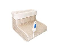Pekatherm Chauffe-pied F55 – Chaussette amovible 27×30×23 cm 100 W 3 niveaux polyester beige clair