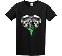 F55FLENG Men's Poison Men's T-Shirt Manches Courtes(3X-Large)