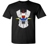 F55FLENG Men's T-Shirt Grendizer Shirt Mazinger Mesh Jeeg Robot Gadget Cartoons Grendizer S Black Manches Courtes(XX-Large)
