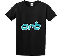 F55FLENG Men's The Orb Logo Cotton T Shirt Manches Courtes(Large)