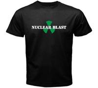 F55FLENG MN Nuclear Blast Record Men's Black T-Shirt Size Manches Courtes(XX-Large)