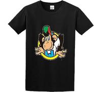 F55FLENG QINGGE Men's Monkey T Shirt LC Waikiki Monkey Merchandise Short-Sleeve T-Shirt Black Manches Courtes(Medium)