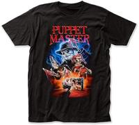 F55FLENG Sanya ZULIN Puppet Master Halloween 90s T-Shirt Vintage Retro Movie Horror Black Black Manches Courtes(3X-Large)