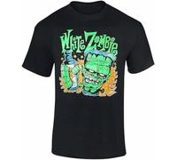 F55FLENG Zombie Frank N' Booze T Shirt Manches Courtes(Medium)