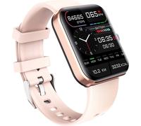 F57L Écran IPS 1,91 pouce, résolution 280*320 | BT5.1 | IP67 étanche | Surveillance de la santé | Plus de 50 modes sportifs professionnels, bracelet en silicone rose