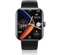 F57L Montre intelligente à écran tactile de 1,91 pouce, BT5.1 | 280 x 340 pixels | Surveillance de la santé | Intelligence vocale IA | Matériau étanche, noir