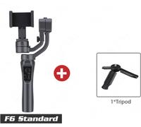 F6 3-Axe Gimbal Stabilisateur à main pour téléphone portable Support de caméra d'action Anti Shake Noir
