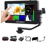 F6 Plus V2 6 Pouces Moniteur Champ De Caméra,Écran Tactile Hdr Avec 3D Lut,Capture D'Écran Sharp,Full Hd 1920X1080 Ips 4K Hdmi Loop In/Out Dslr Avec Batterie Et Étui De Rangement[VIT693188]