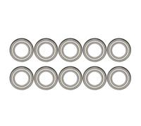 F690 Series Deep Groove Ball Bearings 10Pcs | Flange Design for Easy Installation | Double Guarded for Printers/Copiers/Electrical Equipment | High Carbon Chrome Alloy Steel (F6905ZZ)