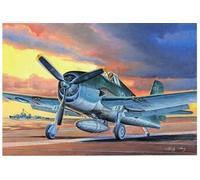Hobbyboss échelle 1 : 48 "F6 F-3 Hellcat Fin Version modèle Kit (Gris)