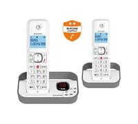 ALCATEL Téléphone sans fil - F860 VOICE Duo - Répondeur - Blanc et Gris
