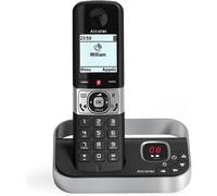 F890 Voice - Téléphone Fixe Sans Fil Dect Avec Répondeur - Écran Graphique Haute Résolution - Mains Libres - Blocage Des Appels - Sonnerie Vip - Répondeur 50 Min - Noir/Gris