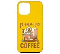 FA-Brew-Lous Corgi Coffee Pun Barista pour Amoureux des Chiens Coque pour iPhone 12 Pro Max