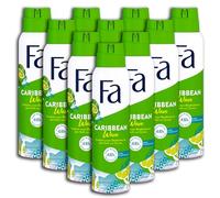 Fa Caribbean Wave Lot de 10 déodorants en spray 150 ml