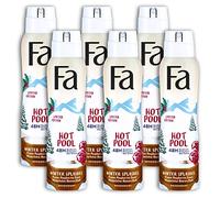 Fa Déodorant en Spray Chaud Piscine Déodorant Hivernal Senteur de Baies Hiver Éclaboussures 6 x 150 ML