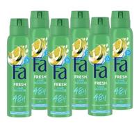 Fa - Déodorant Spray Fresh Lime Squeeze - 200 ml (pack de 6) Total: 1200 ml