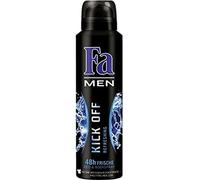 Fa Deospray For Men Kick Off parfum frais aquatique 150ml 6er Pack