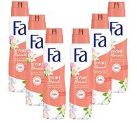 FA Divine Moments déodorant vaporisateur, 0% aluminiumsalze anti taches, 6er Pack (6x150ml)